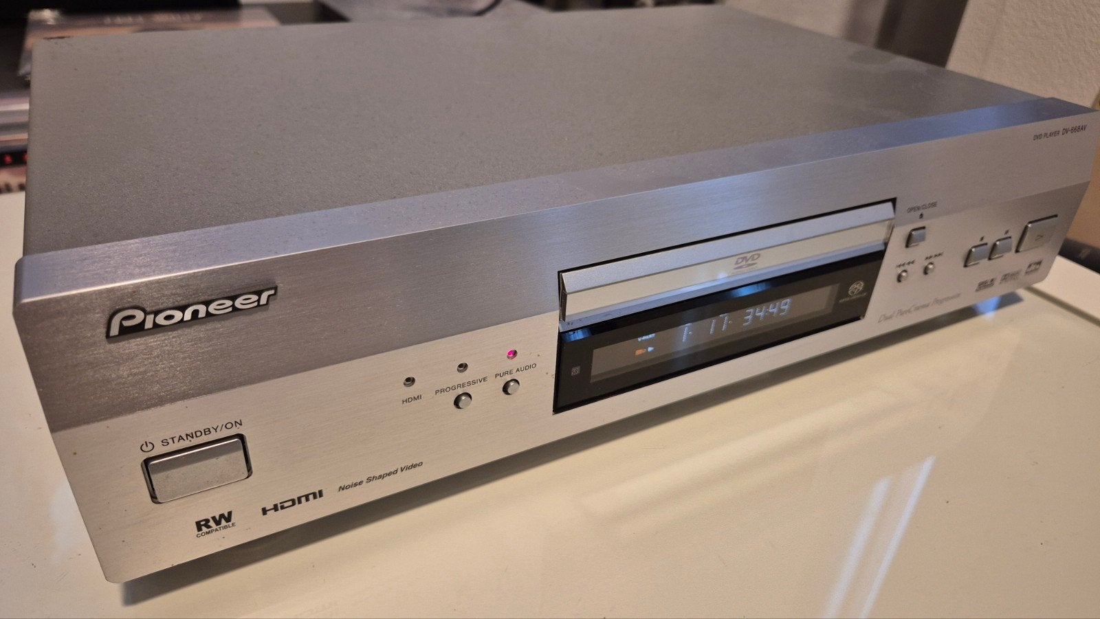 Pioneer dvd en cd speler DV-668AV, Ophalen of Verzenden, Zo goed als nieuw, Dvd-speler, Pioneer
