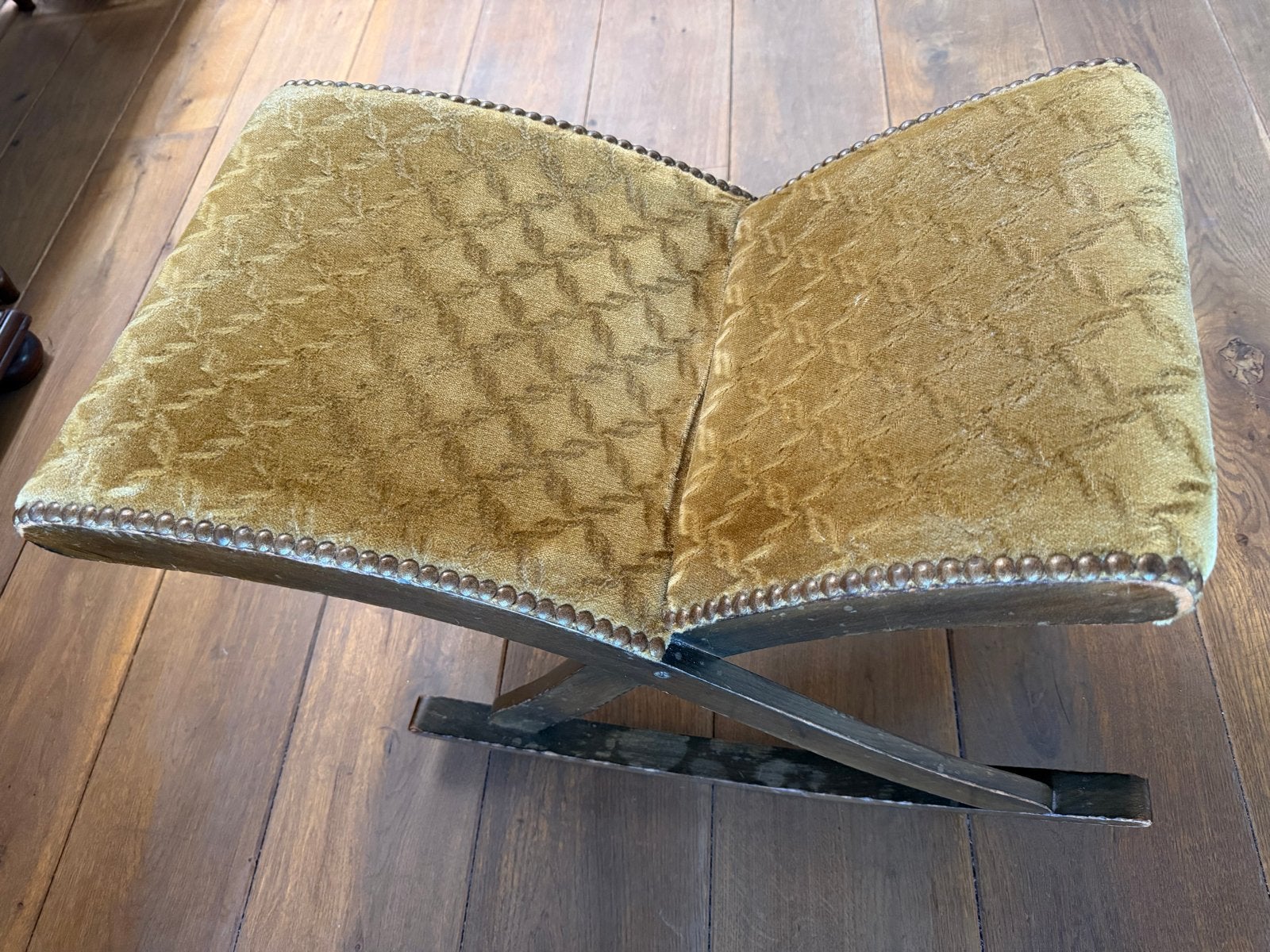 Vintage voetenbankje footstool / stool, Ophalen