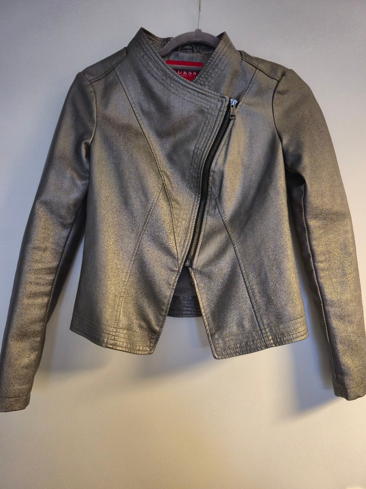 GUESS Grey Metallic Jasje Nieuw zonder prijskaart– Maat XS, GUESS Los Angeles, Nieuw, Ophalen of Verzenden, Maat 34 (XS) of kleiner