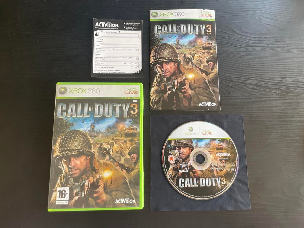 Call of Duty 3 Xbox 360 - Uitstekende staat, Shooter, 1 speler, Ophalen of Verzenden, Zo goed als nieuw