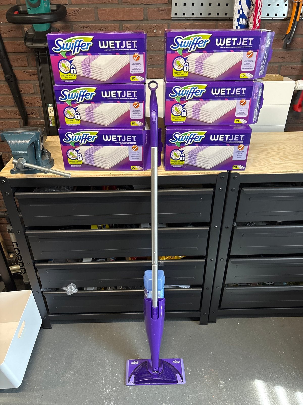 Swiffer WetJet dweil met navullingen, Ophalen, Mop of Dweil