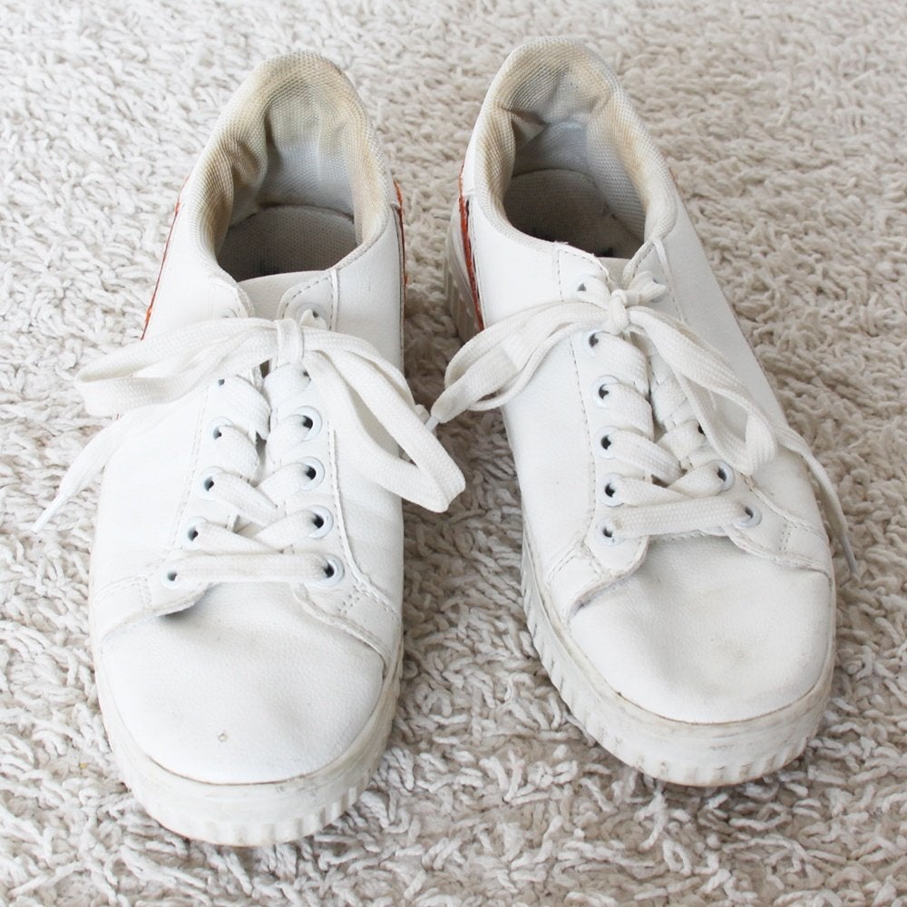 Mooie Leren Vintage Gympen 1 (Maat 38) s12 € 10,-, Kleding | Dames, Wit, Ophalen of Verzenden, Gedragen, Sneakers of Gympen