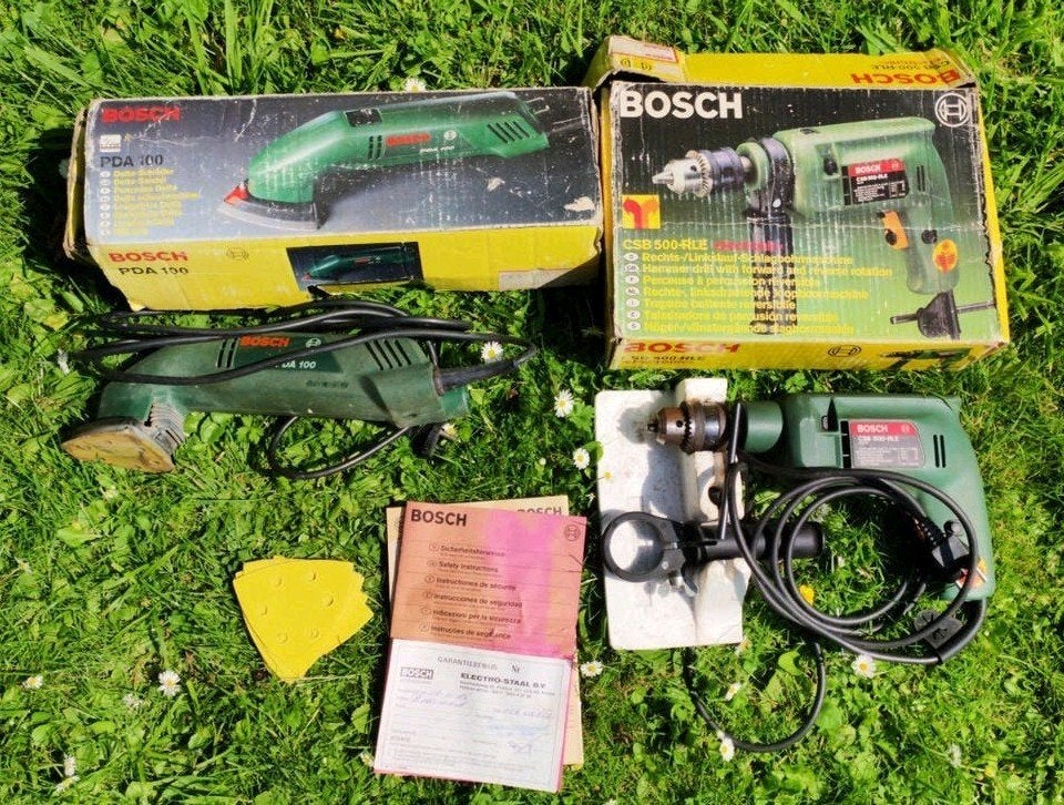 Bosch Boormachine en Schuurmachine, Gebruikt, Ophalen of Verzenden, Boor- en Schroefmachine, Variabele snelheid