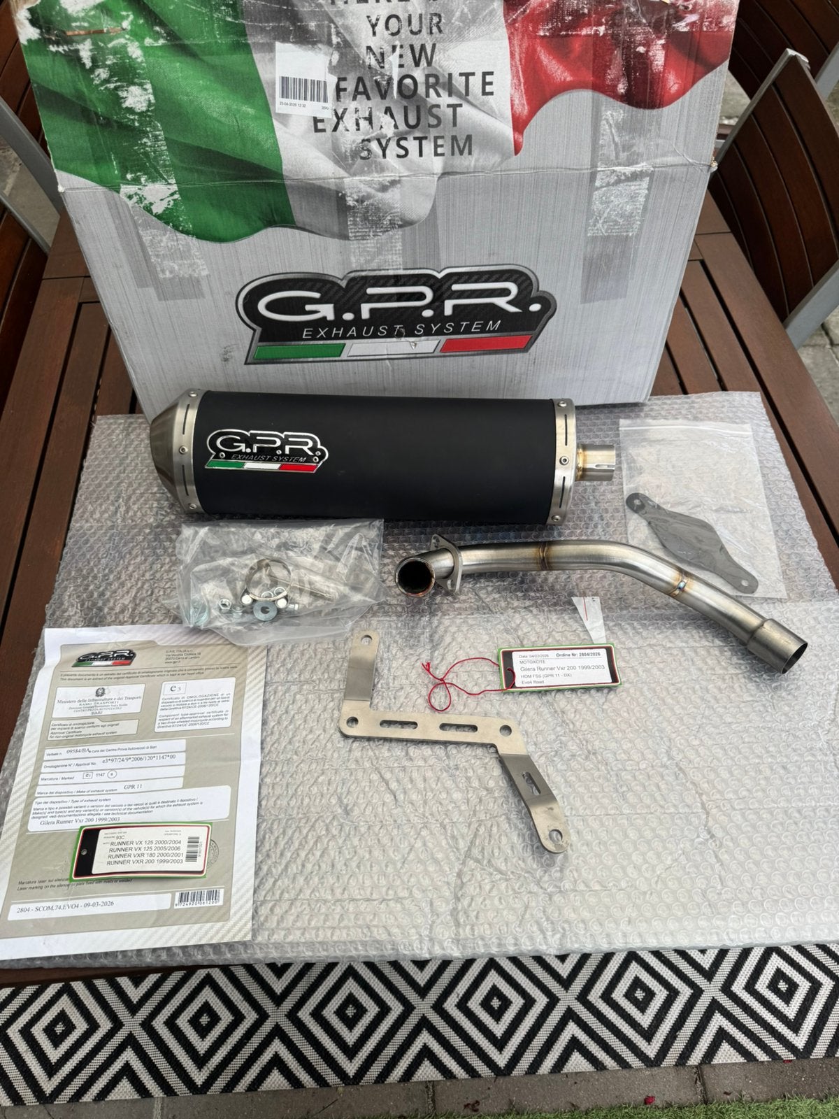 GPR uitlaat GILERA RUNNER, Ophalen of Verzenden