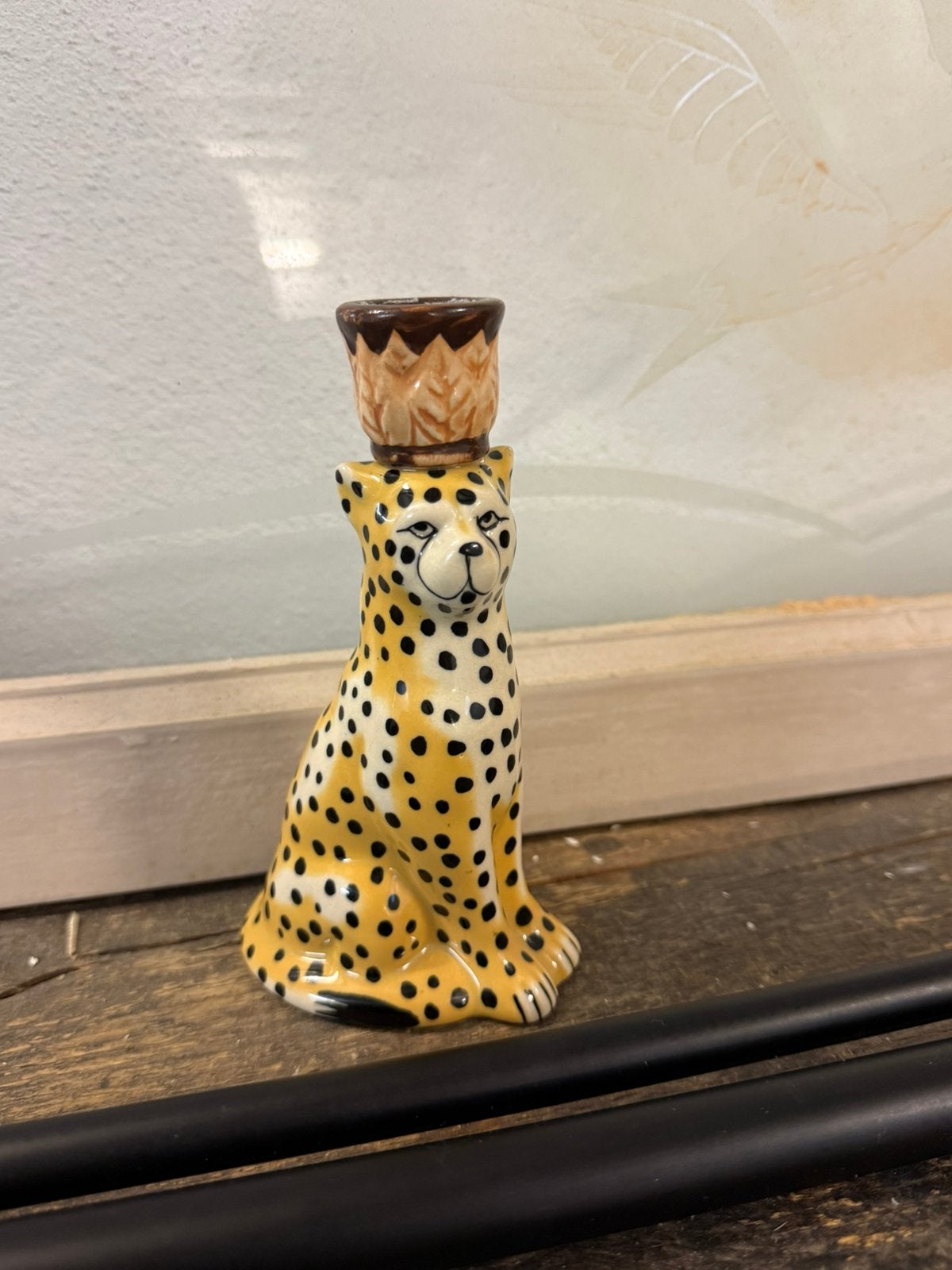 Kandelaar H&M home panter., Ophalen of Verzenden, Zo goed als nieuw, Kandelaar