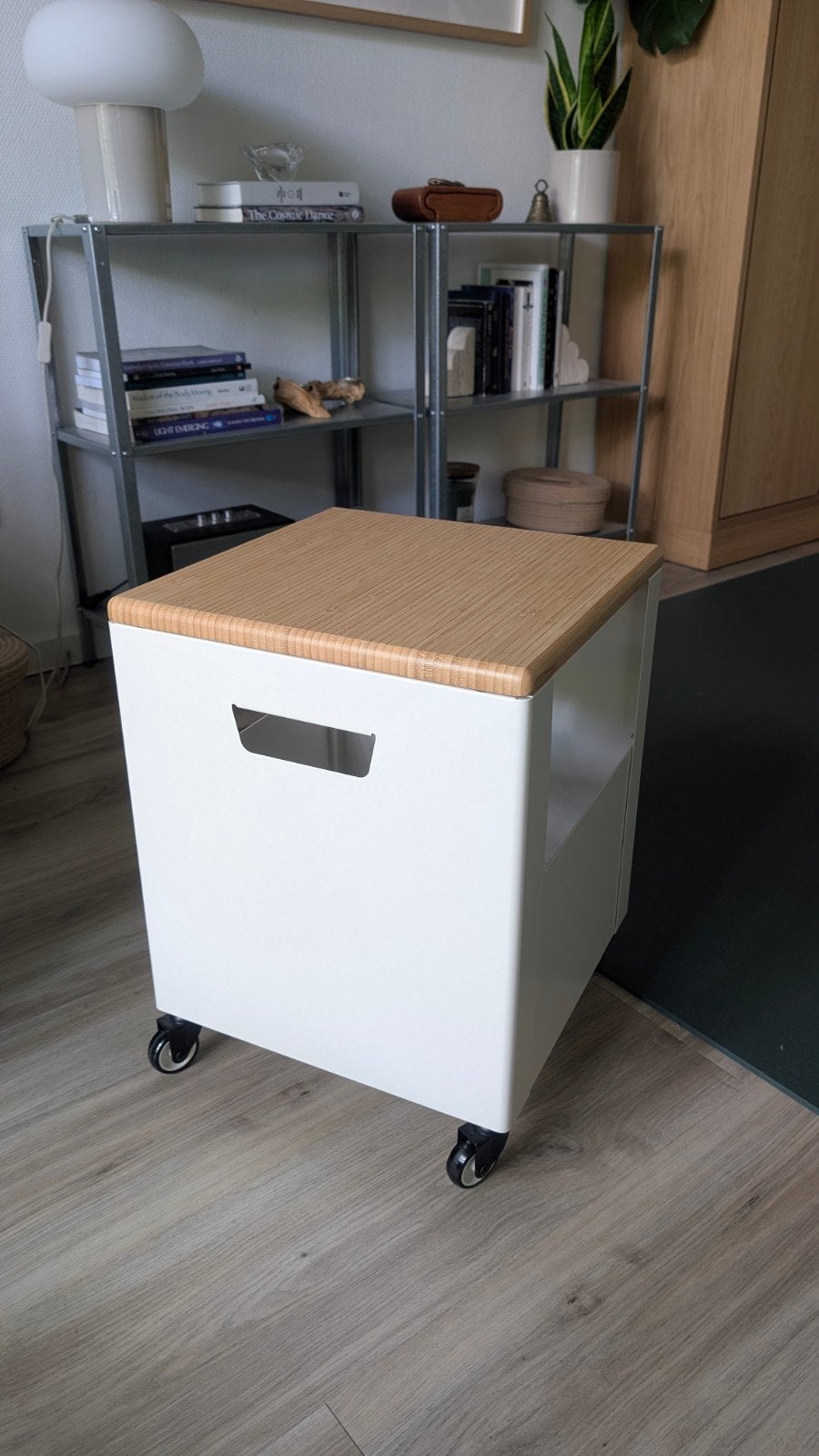 IKEA TROTTEN Mobile Storage Unit / Trolley with Bamboo, Ophalen, Zo goed als nieuw