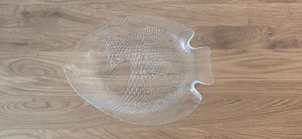 Serveerschaal vis - glas, Huis en Inrichting, Keuken | Servies, Nieuw, Ophalen of Verzenden, Effen, Glas