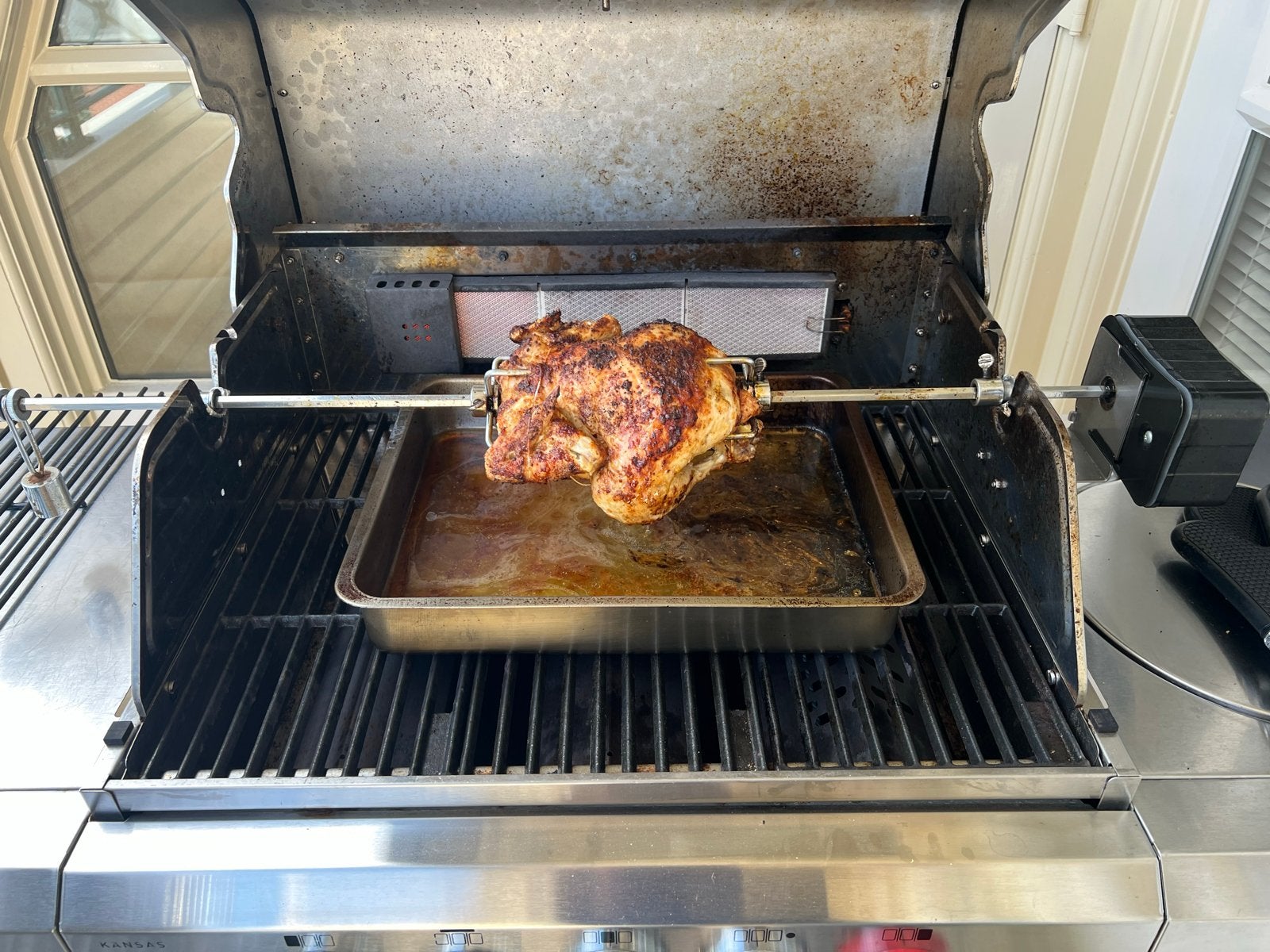 Enders BBQ van roestvrij staal met koepel, Tuin en Terras, Ophalen, Gebruikt