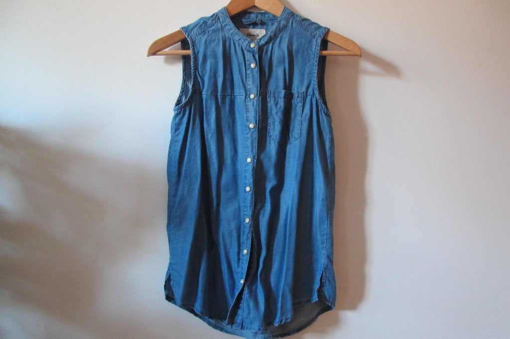 Denim sleeveless shirt (Primark), Nieuw, Ophalen of Verzenden, Maat 34 (XS) of kleiner, Primark