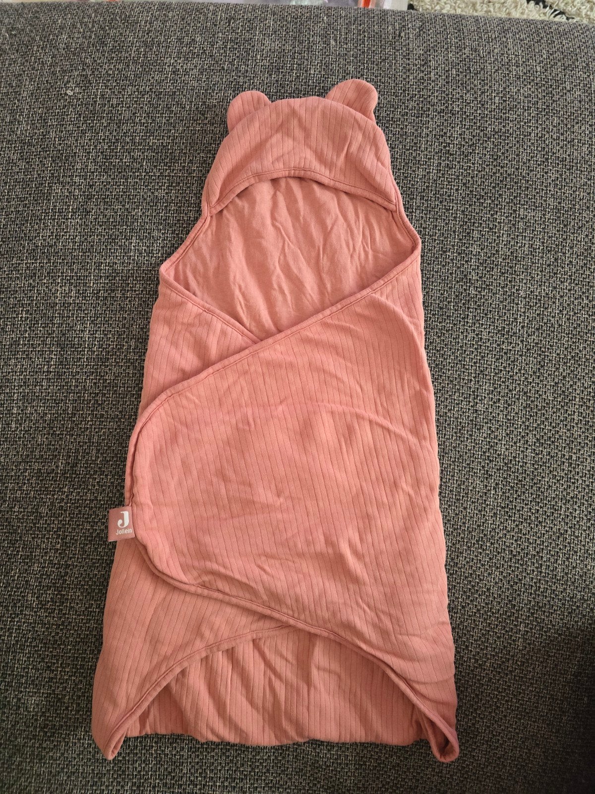 Jollein wikkeldeken Roze met Oortjes, Jollein, Ophalen of Verzenden, Zo goed als nieuw, Roze