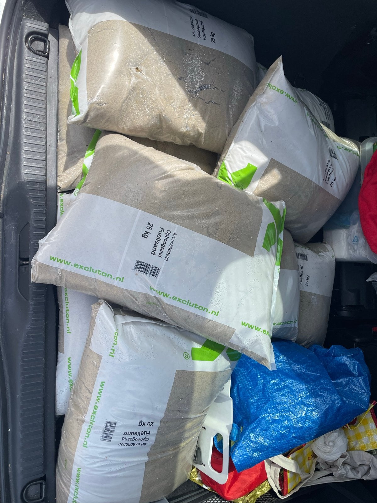 Zand zakken 25kg - Ophoogzand / Fuellsand, Tuin en Terras, Ophalen, Nieuw, Ophoogzand