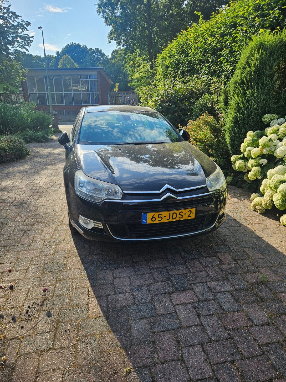 Citroën C5 2.0 16V 2009 Zwart, Auto's, Voorwielaandrijving, 1496 kg, 4 cilinders, Zwart