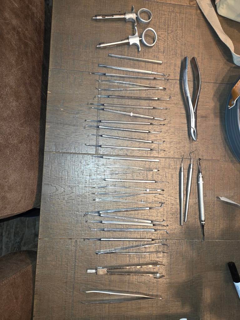 Vintage Tandarts Gereedschap Bundel - Decoratie/Verzameling, Antiek en Kunst, Ophalen of Verzenden