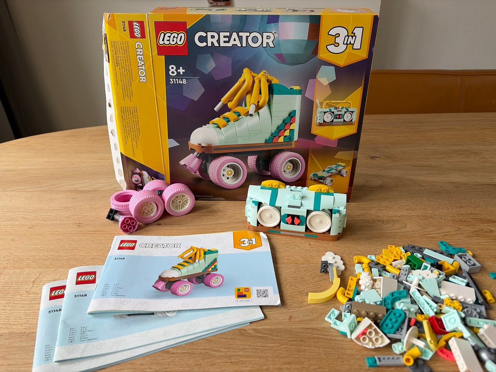 LEGO Creator 3in1 31148 Retro Roller Skate - Compleet, Lego, Ophalen of Verzenden, Zo goed als nieuw, Compleet