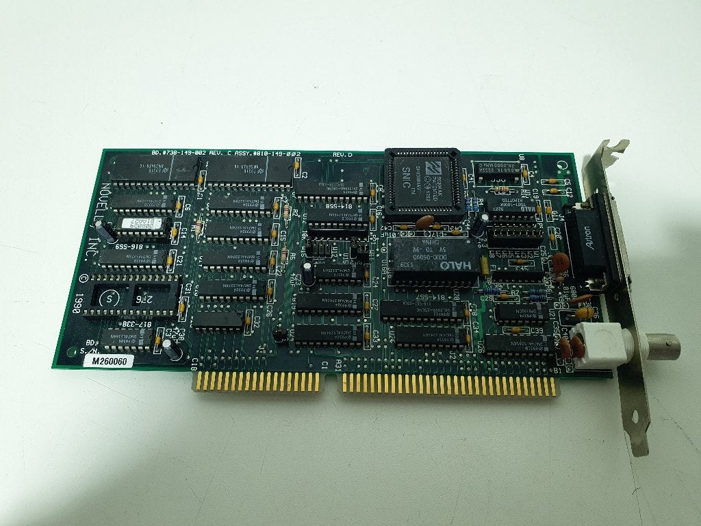 Novell / Microdyne Ethernet Adapter ISA BNC + AUI  1990 NIC, Intern, Gebruikt, ., Ophalen of Verzenden