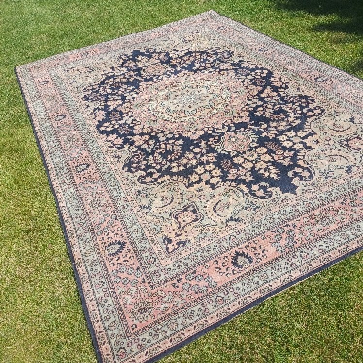 Groot vintage vloerkleed, Ophalen, Gebruikt, 200 cm of meer, 200 cm of meer