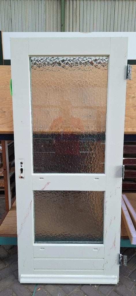 Achterdeur schuurdeur buitendeur deur 87,8 x 200,5 ( 157 ), Ophalen, Gebruikt, 80 tot 100 cm, Buitendeur