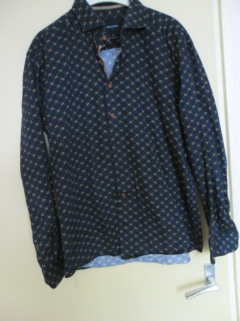z.g.a.n. zwart heren overhemd. Maat XL, Ophalen of Verzenden, Zo goed als nieuw, Zwart, Halswijdte 43/44 (XL)