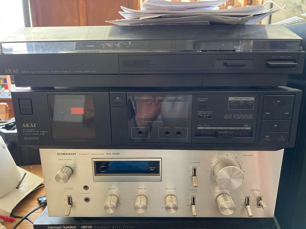 Akai HX-A3 Stereo Cassette Deck met Dolby B-C NR, Ophalen of Verzenden, Enkel, Akai, Tape counter