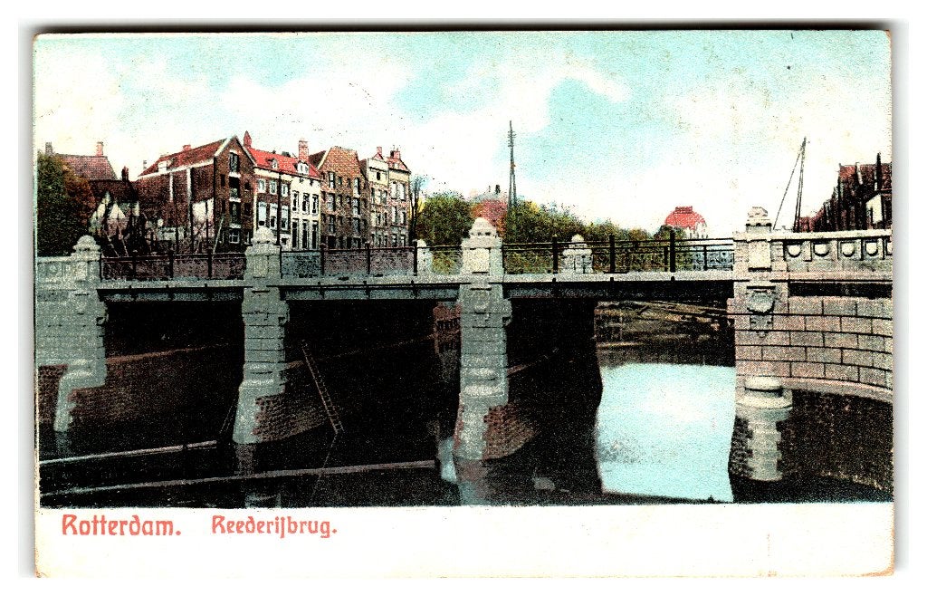 Rotterdam, Reederijbrug, Verzamelen, Verzenden, Voor 1920, Gelopen, Zuid-Holland