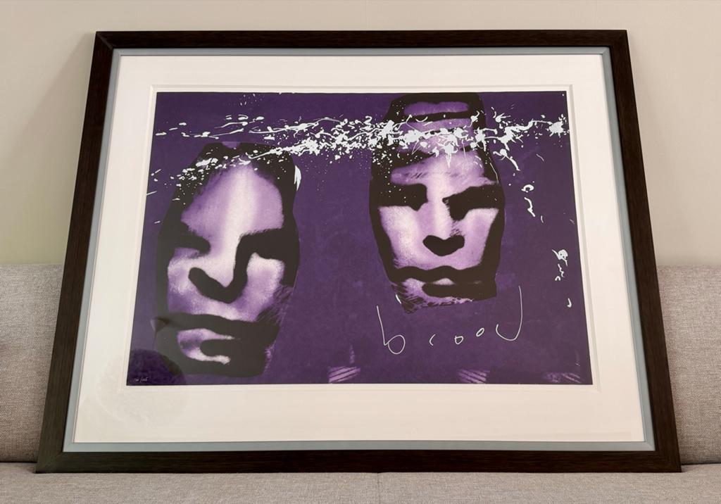Originele zeefdruk van Herman Brood, 122x98 cm, Ophalen, Zo goed als nieuw, Schilderij, 75 cm of meer
