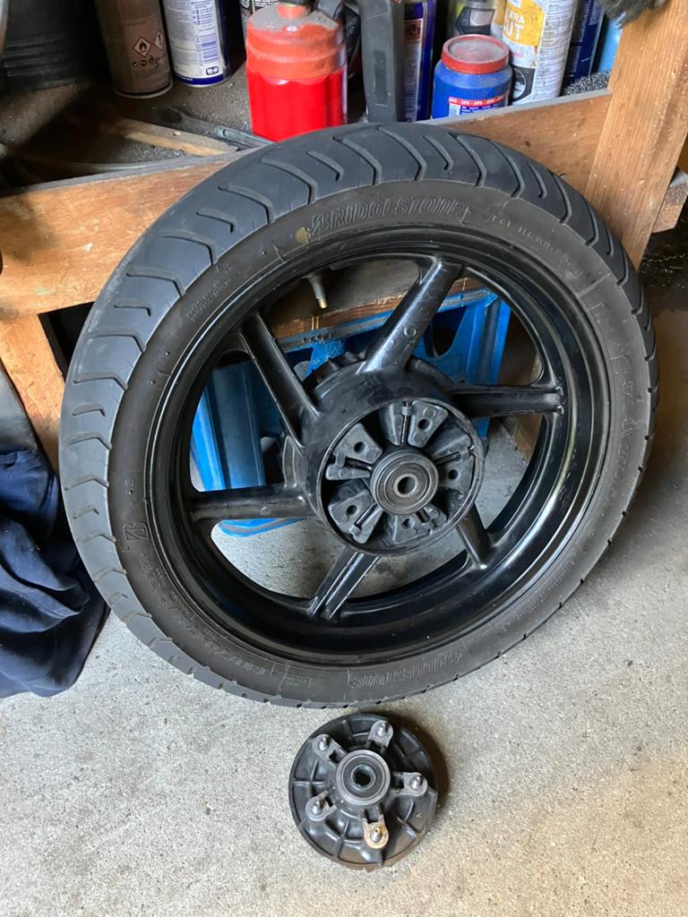 Achterwiel CB500, Ophalen of Verzenden, Gebruikt