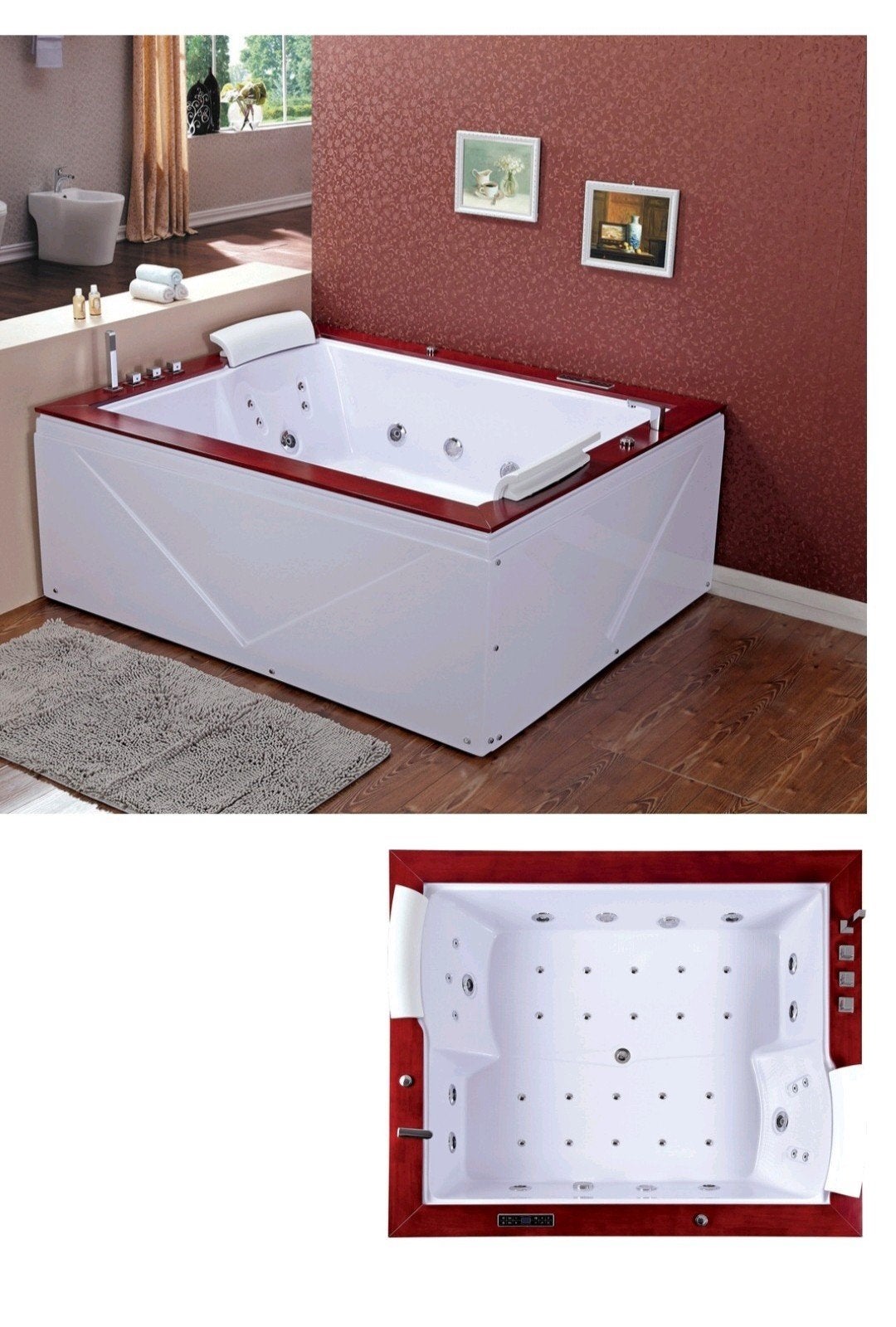 Tekoop nieuw twee persoons massage bathtub bubbelbad welness, Ophalen of Verzenden, Nieuw