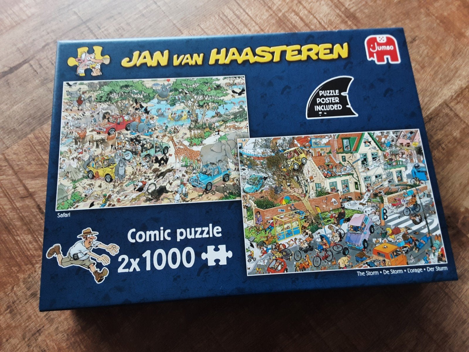 Nieuwe Jan van Haasteren puzzels: Safari & De Storm (2x1000)