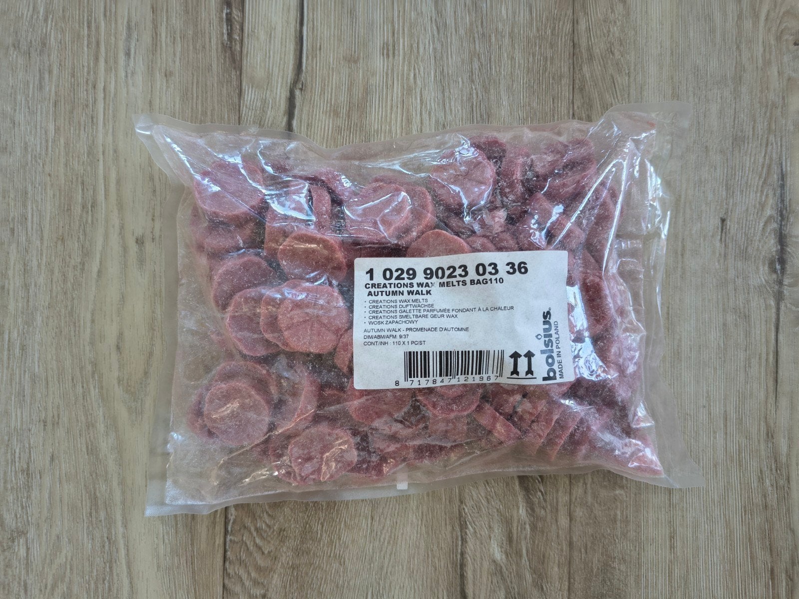 110x wax melts autumn walk Bolsius, nieuw in de zak wax., Geurverspreider, Nieuw, Ophalen of Verzenden, Onb