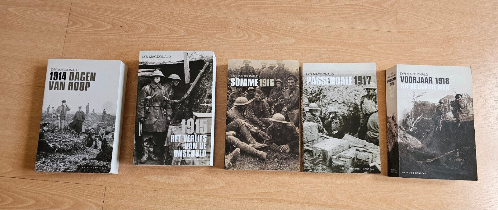 Lyn Macdonald complete serie 5 delen eerste wereldoorlog WW1, Boeken, Ophalen of Verzenden, Algemeen, Lyn Macdonald, Tweede Wereldoorlog