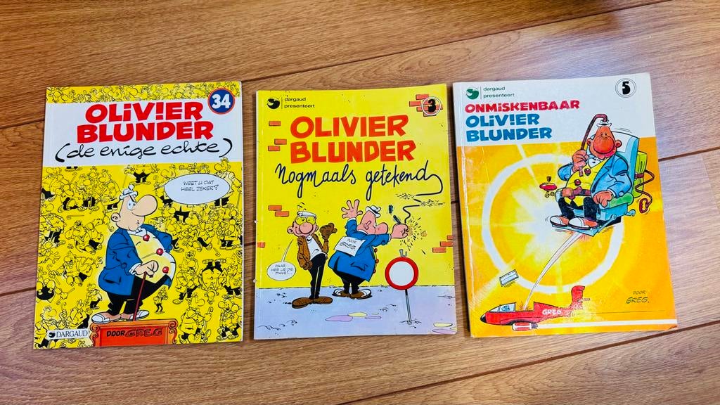 Olivier B. Blunder stripboeken - 3 delen, Meerdere stripboeken, Ophalen of Verzenden, Gelezen