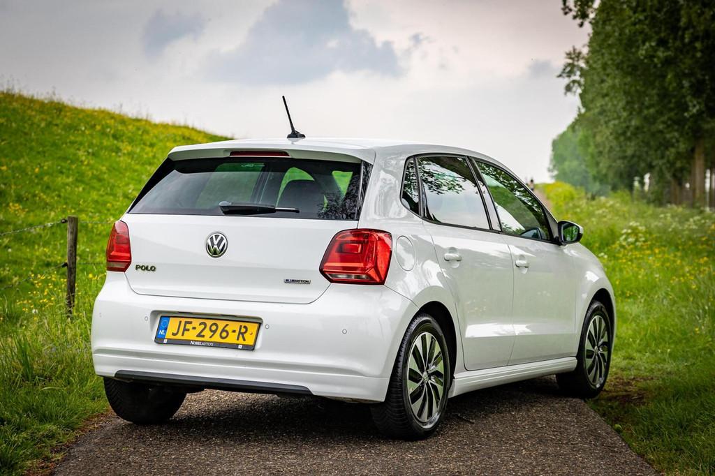 Volkswagen Polo 1.0 BlueMotion Edition |Nap |5Deurs |Clima, Auto's, Voorwielaandrijving, 95 pk, Met garantie (alle), Wit