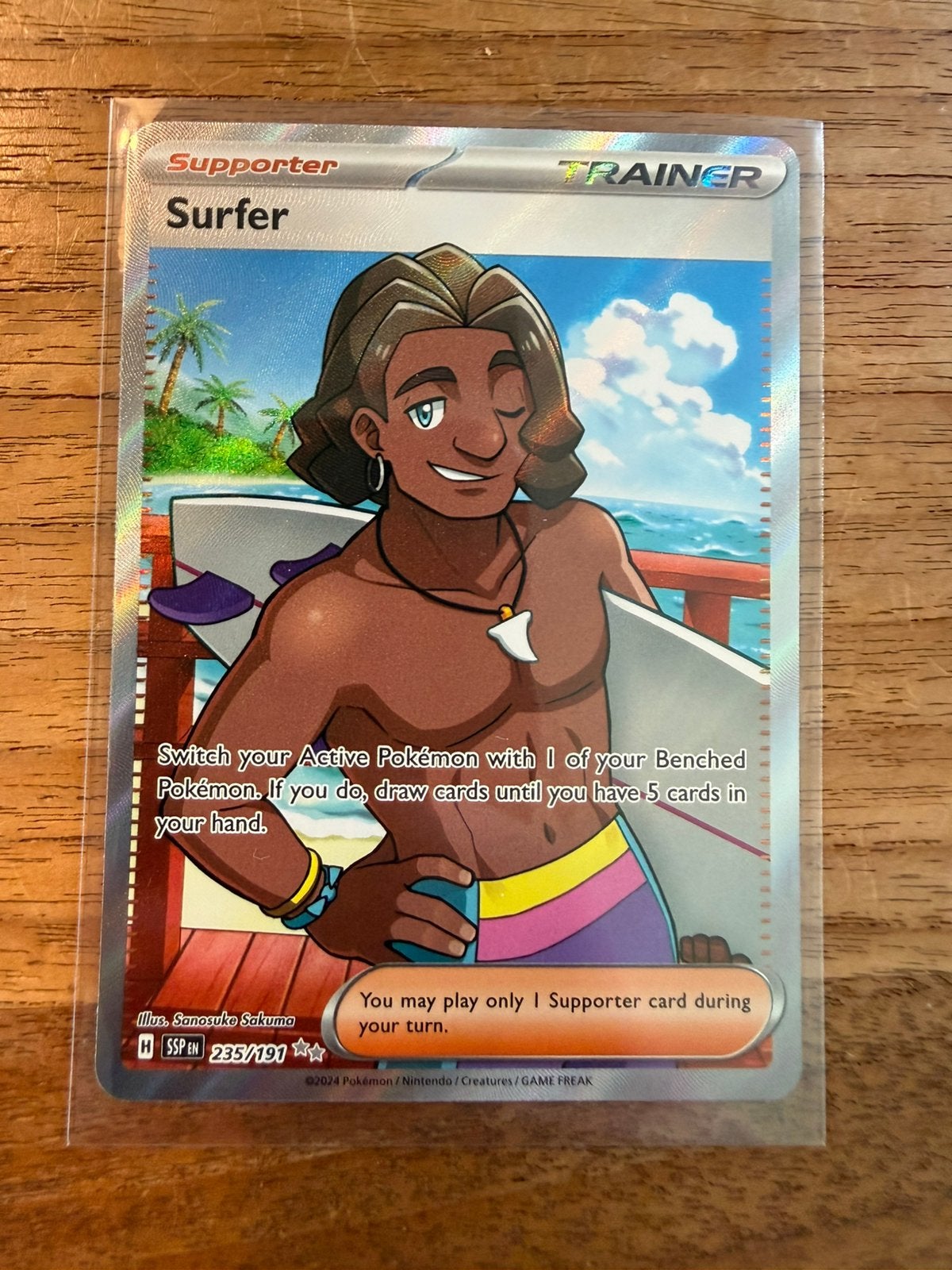 Pokemon Surfer Ascended Heroes 235, Ophalen of Verzenden, Nieuw, Losse kaart, Foil