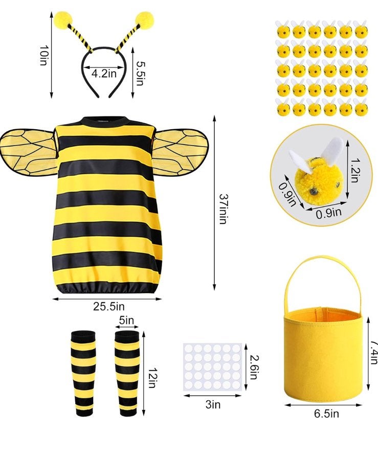 Purple Star Halloween Queen Bee Costume “One Size", Maat 38/40 (M), Carnaval, Nieuw, Ophalen of Verzenden
