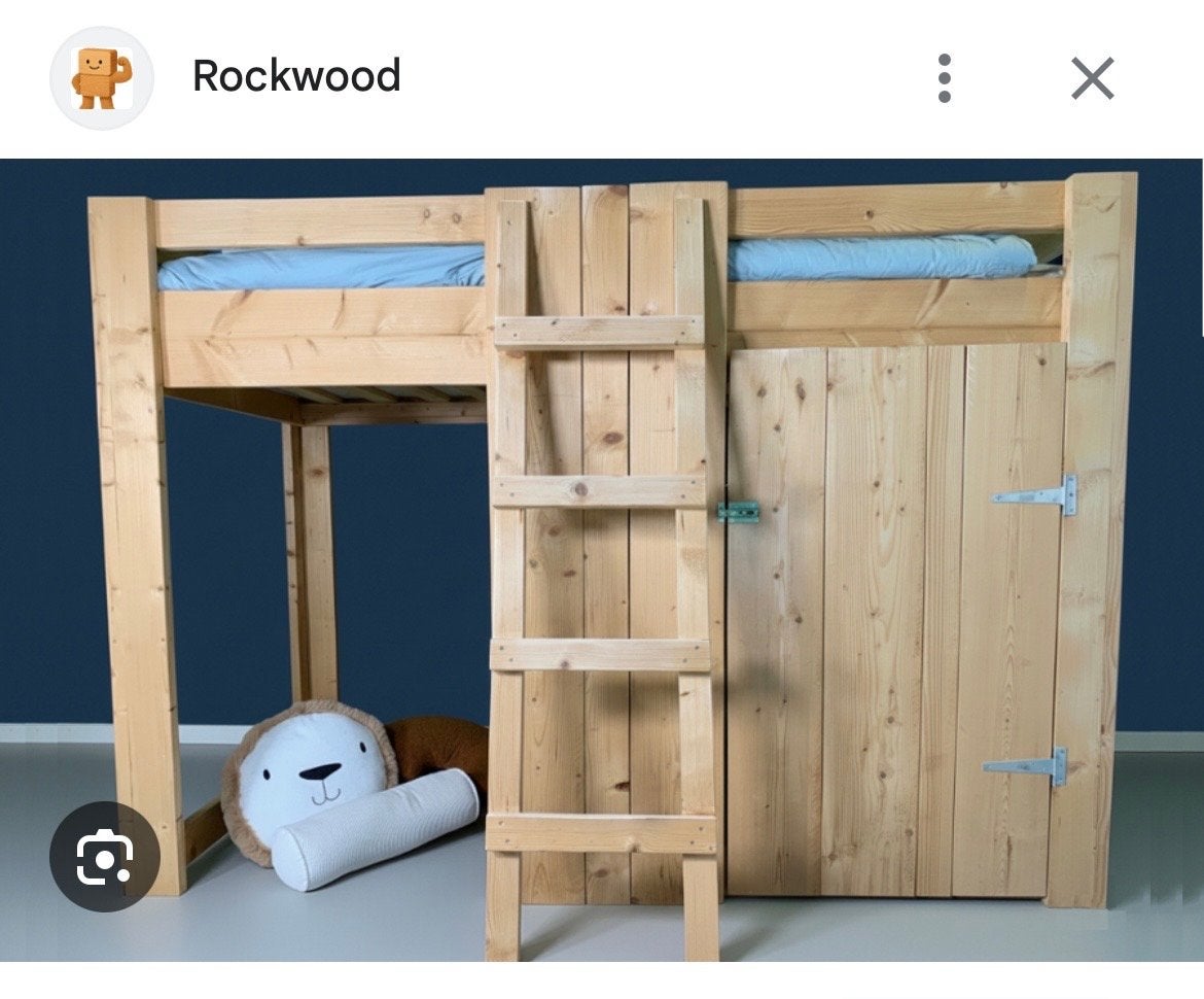 Rockwood Halfhoogslaper Noa - Veilig en Vertrouwd, Ophalen, 90 cm, Eenpersoons, Minder dan 160 cm