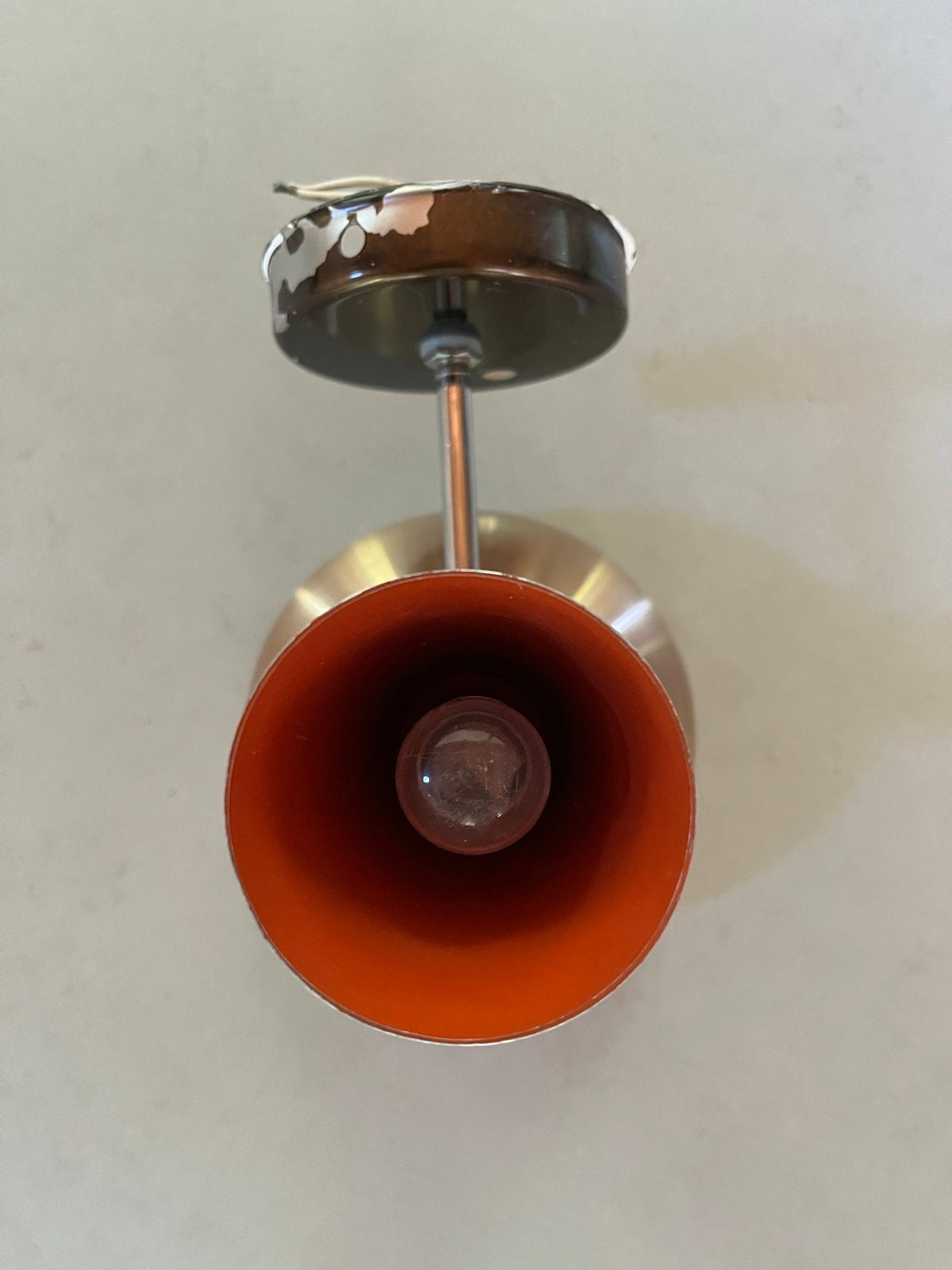 Herda Diabolo wandlamp, Gebruikt, Oranje, Overige fittingen, Ophalen of Verzenden
