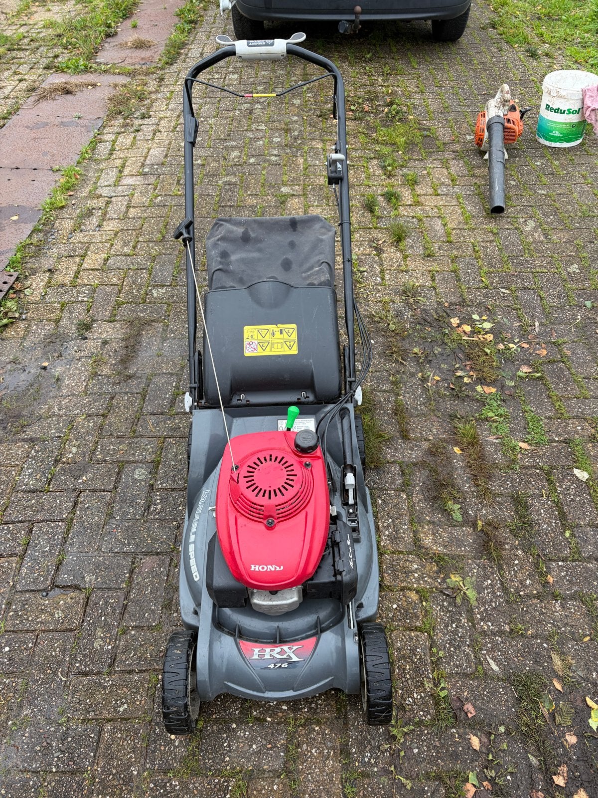 Honda HRX 476 Benzine Grasmaaier, Tuin en Terras, Ophalen, Cirkelmaaier, Gebruikt, 40 t/m 49 cm