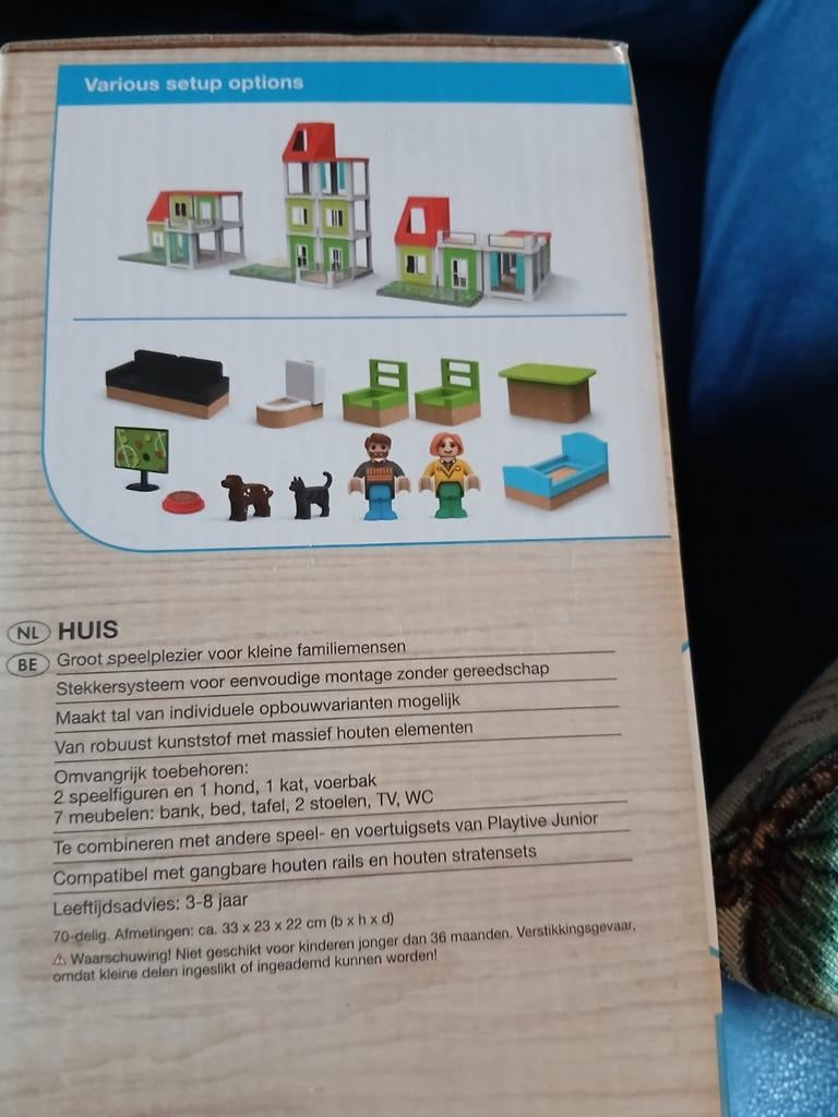 Playtive Junior Huis met Meubels en Figuren, Ophalen of Verzenden, Nieuw