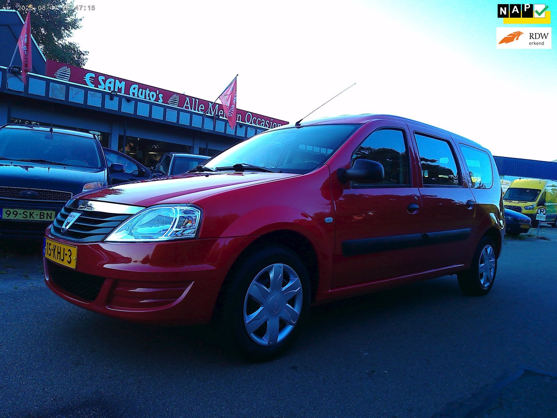 Dacia Logan MCV 1.6 Ambiance (2009 KM NAP), Gebruikt, 4 cilinders, 620 kg, Origineel Nederlands