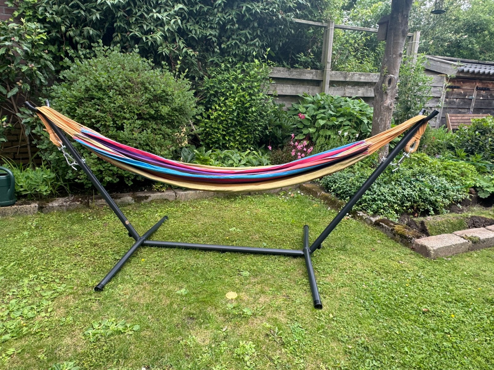 Standaard voor hangmat (zonder de hangmat zelf), Ophalen, Gebruikt, Buiten, Met standaard