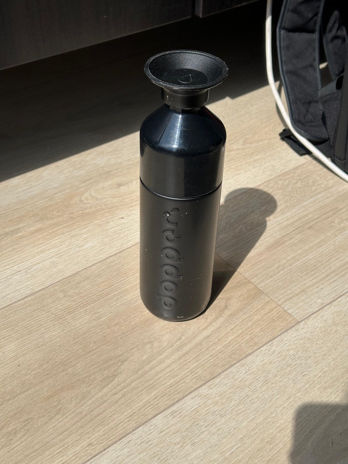 Dopper thermosfles - Gebruikt met lichte beschadigingen, Gebruikt, Ophalen of Verzenden, Zwart, Metaal