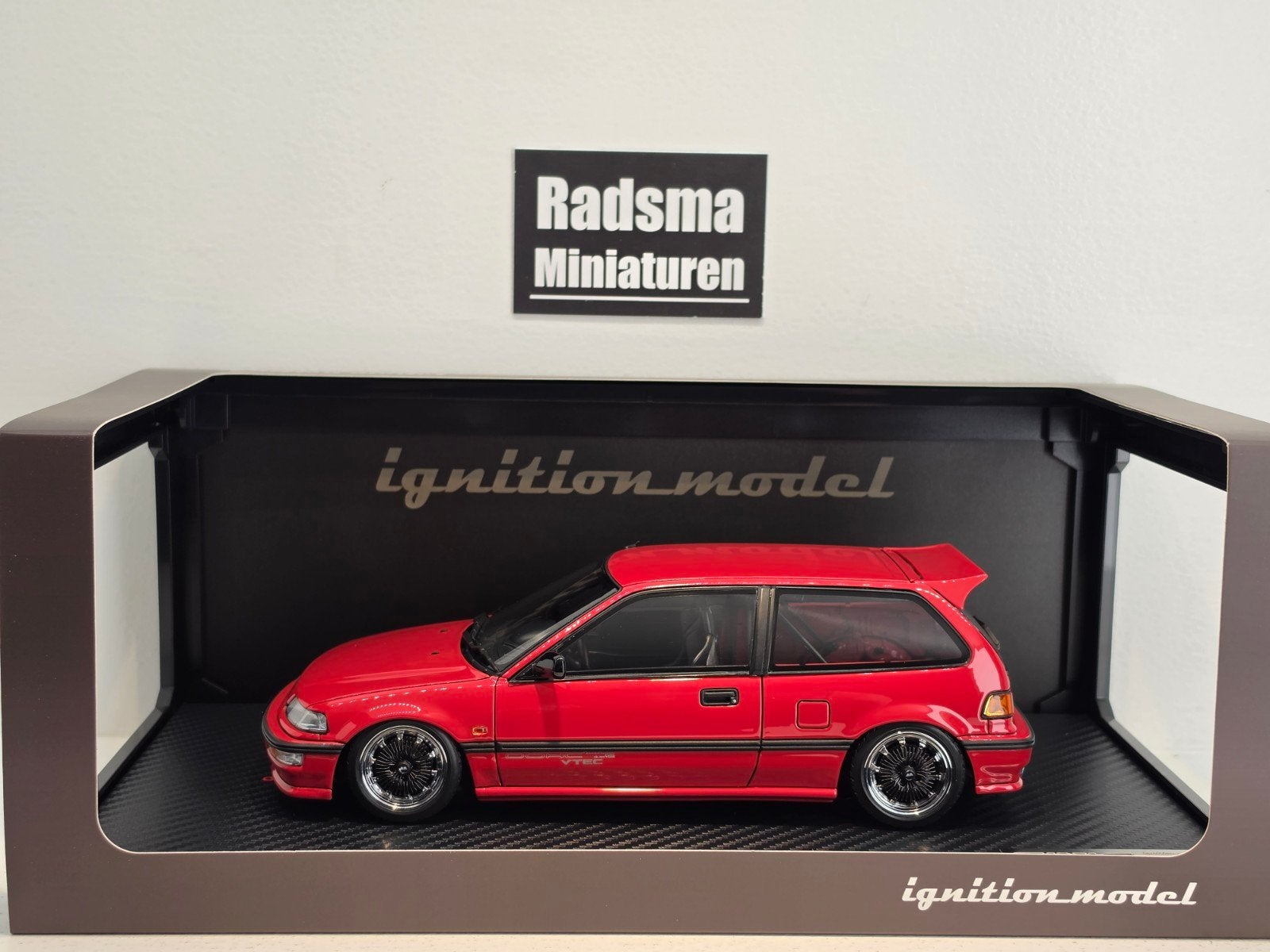 Honda CIVIC (EF9) SiR Rood - 1:18 Ignition Models, Ignition Models, Auto, Nieuw, Ophalen of Verzenden
