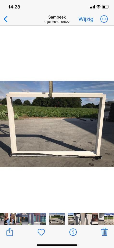 Twee stuks “nieuwe” kozijnen, Raamkozijn, Nieuw, Ophalen of Verzenden, 150 tot 225 cm