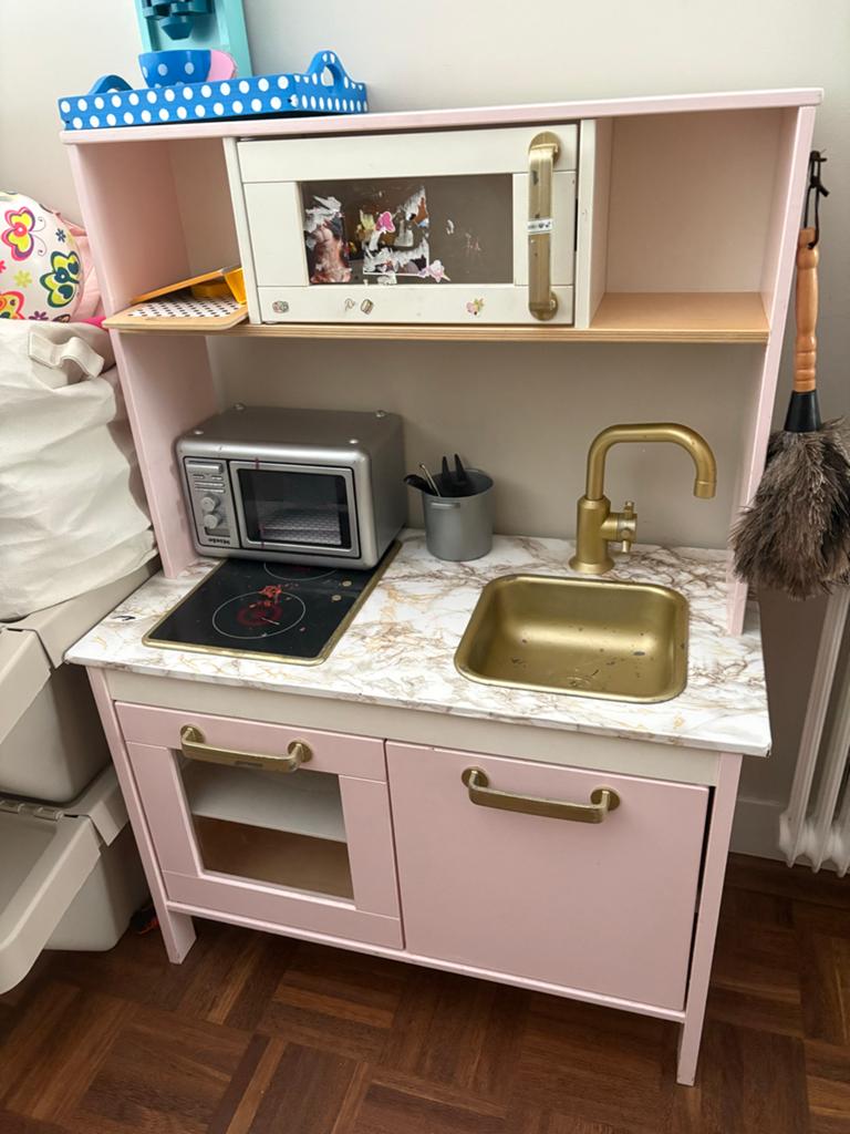 Opgepimpte IKEA Duktig speelkeuken opknapper  - Roze/Goud, Ophalen, Gebruikt
