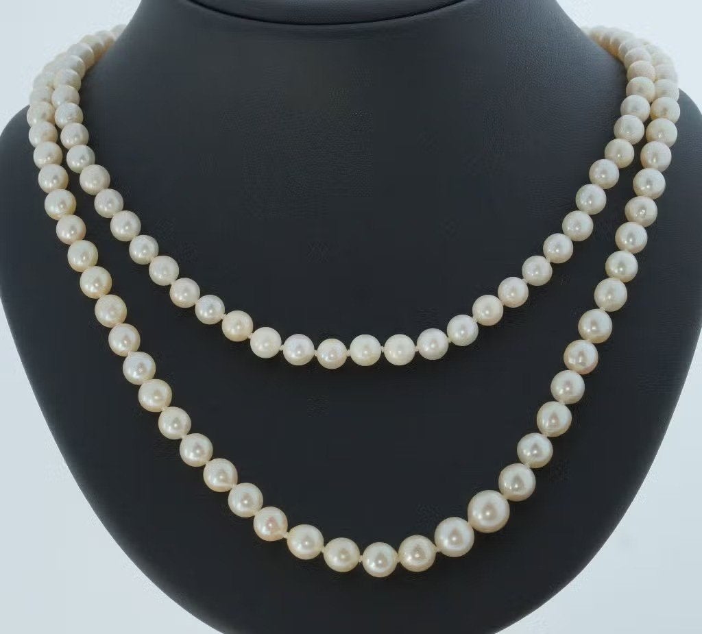Parel vintage ketting fraai 14k gouden sier slot dame, Voordeelsieraden, Ophalen of Verzenden, Zo goed als nieuw, Postbus 163, 8320 AD Urk
