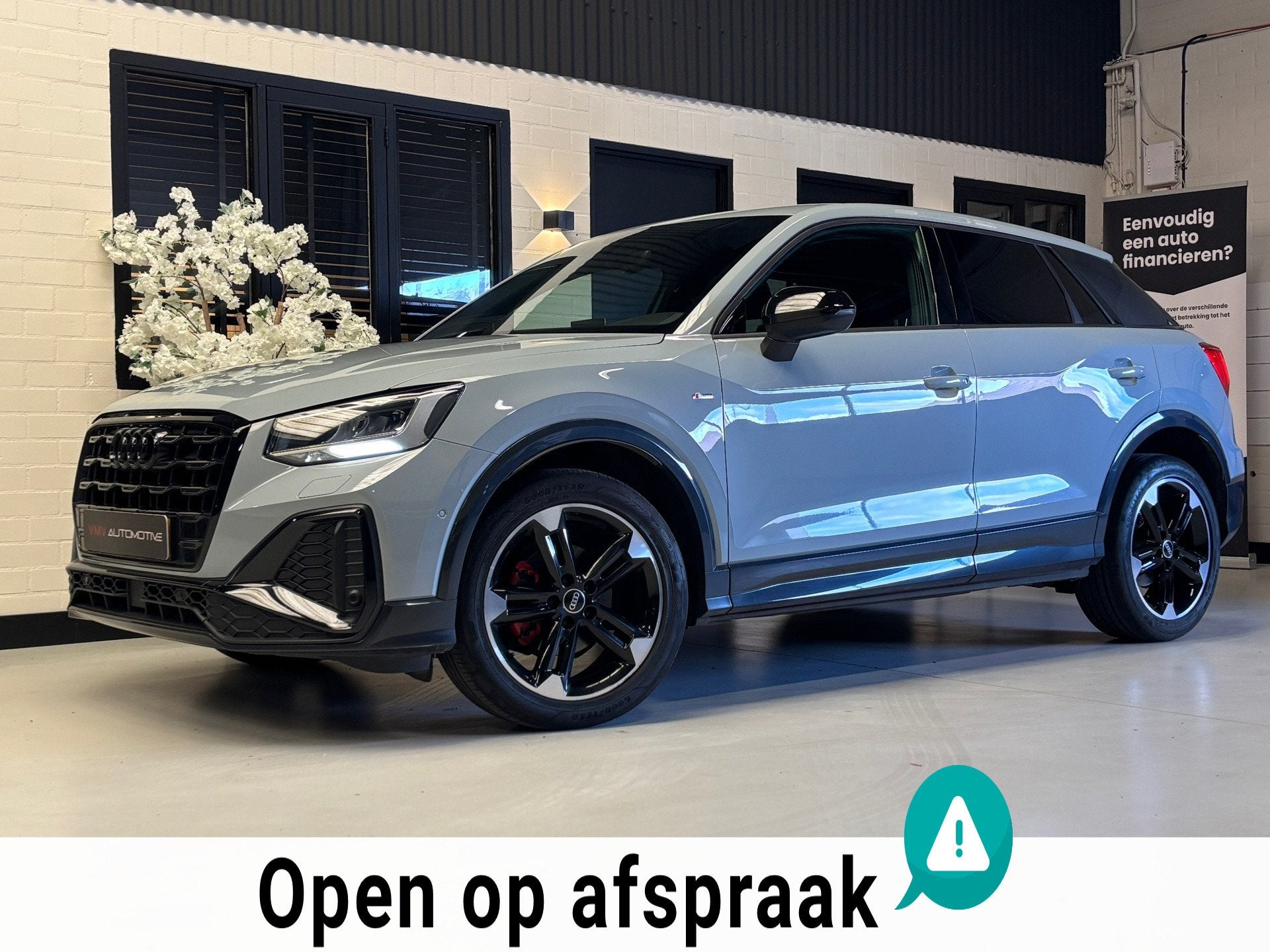 Audi Q2 35 TFSI S Line |Leder|Cam|Cruisecontrol|Keyless|Zwar, Auto's, Dealer onderhouden, 4 cilinders, 150 pk, Leder en Stof