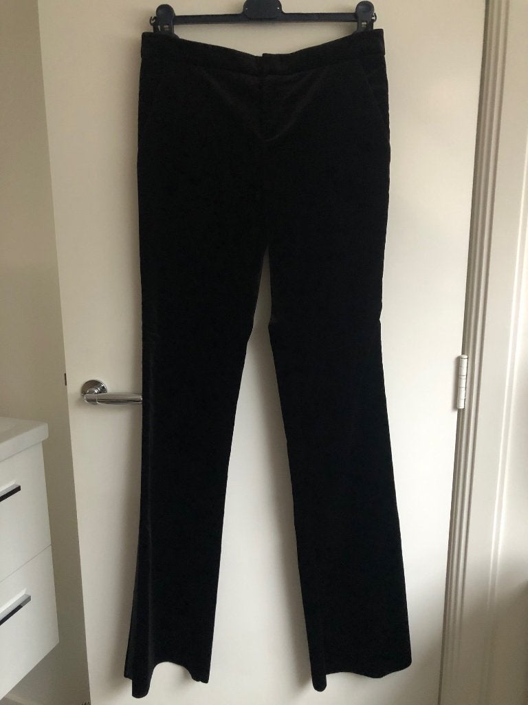 gucci velvet tuxedo pantalon broek | it42, Zwart, Nieuw, Ophalen of Verzenden, Maat 36 (S)
