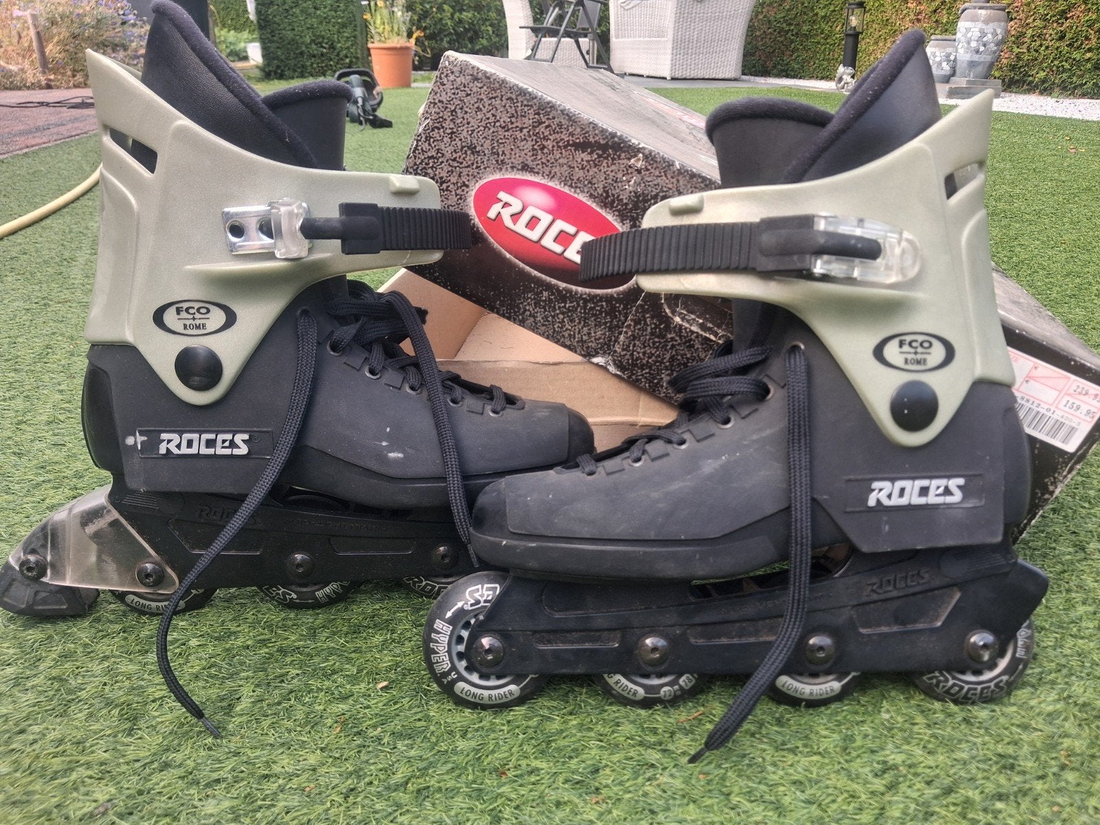 skeelers zwart met grijs maat 42 van het merk Roces, Roces, Ophalen of Verzenden, Zo goed als nieuw, Inline skates 4 wielen