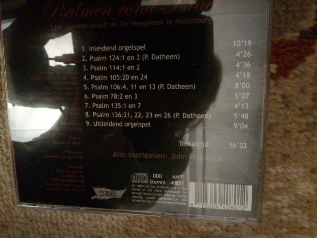 CD John Propitius Niet-ritmische Psalmen Live middelburg, Verzenden, Zo goed als nieuw, Koren of Klassiek