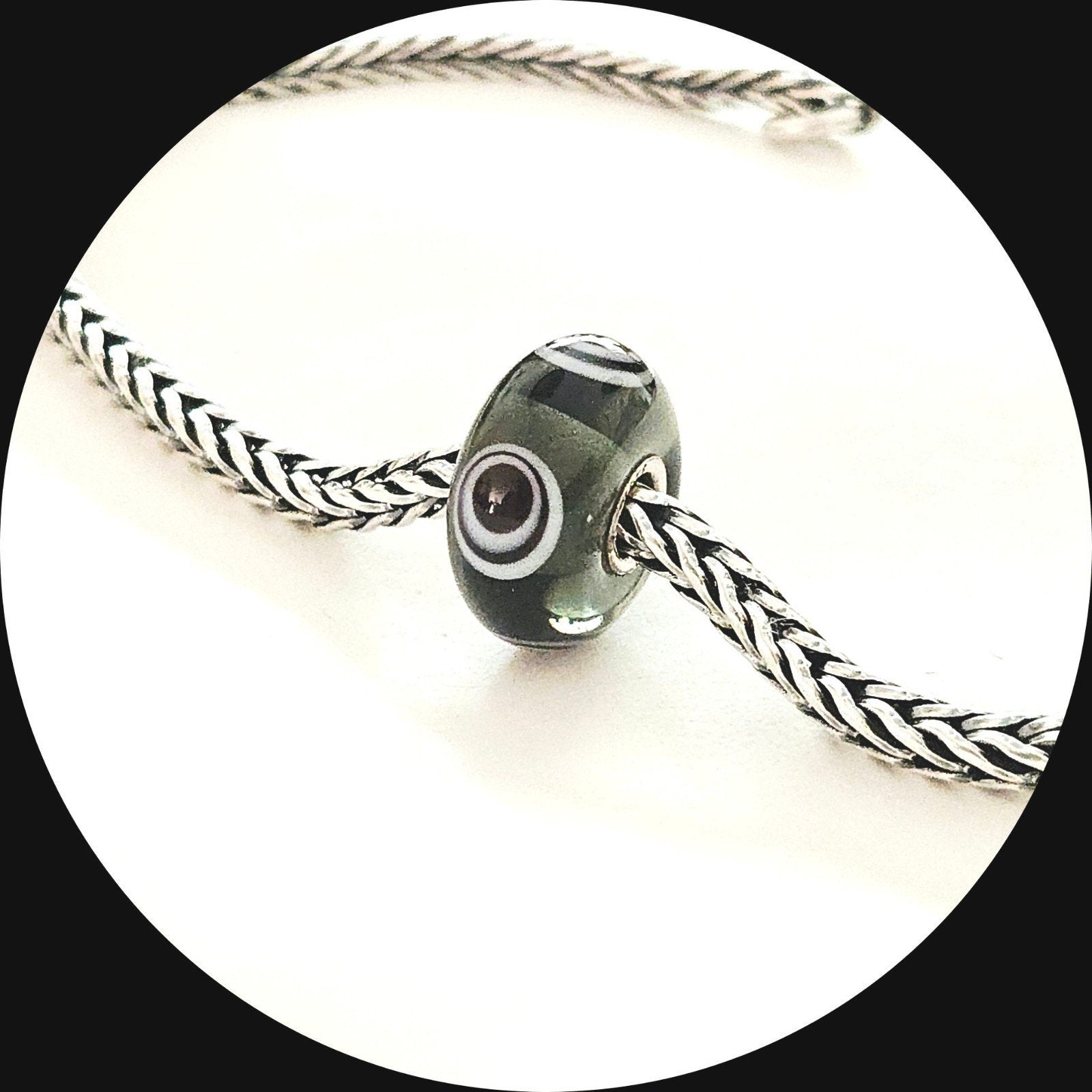 Trollbeads murano Ogen 61300 / retired, Glas of Kristal, Ophalen of Verzenden, Zo goed als nieuw, Trollbeads